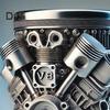 Handmade Coffee Cup V8 Engines Mug for Car Lovers Large Capacity Tea Cup Hot Beverage Mug for Home Office