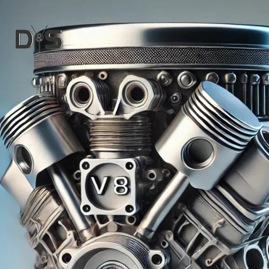 Handmade Coffee Cup V8 Engines Mug for Car Lovers Large Capacity Tea Cup Hot Beverage Mug for Home Office