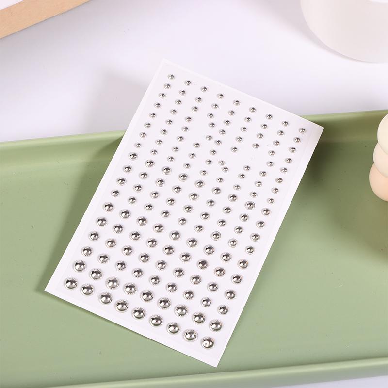 1Sheet Gold/Silver Non Piercing Lip Nails Sticker Self Adhesive Waterproof Fake Lip Nail Eyebrow Nose Nail Belly Button Jewelry