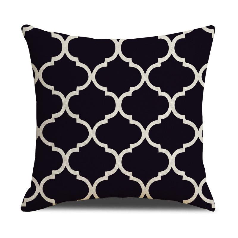 Modern Simple Colorful Geometric Element Pillow Cover Fresh and Fashionable Sofa Cushion Cover Home Decoration Cushion Cover