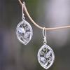 Women Vintage Jewelry  Earrings Gemstone Dangle Hook Stud Earring Gift