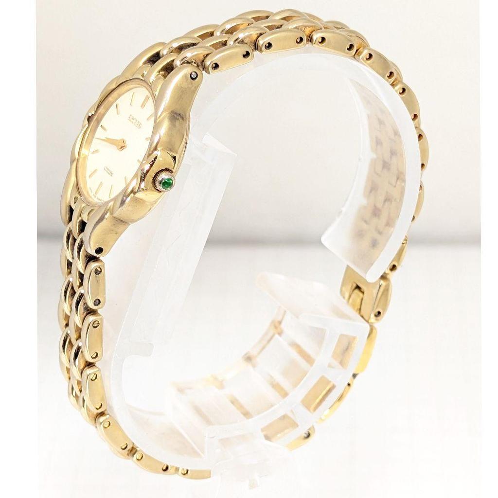 Used CITIZEN EXCEED Ladies' Battery Replaced Working Item I-28