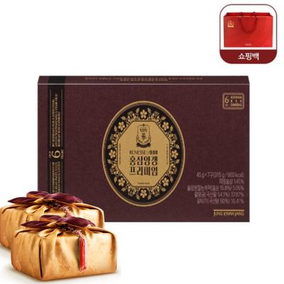 Cheongkwanjang Renesse Red Ginseng and Sweet Bean Paste Gift Packaging with Shopping Bag