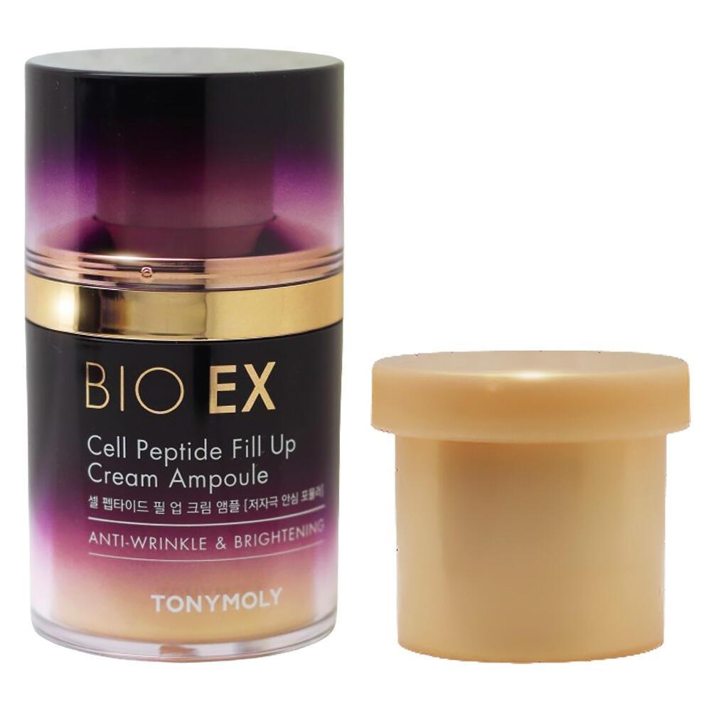 TONYMOLY Bio EX Cell Peptide Fill Up Cream Ampoule Deep Nourishing Firming Skincare 50ml + 30ml Refill