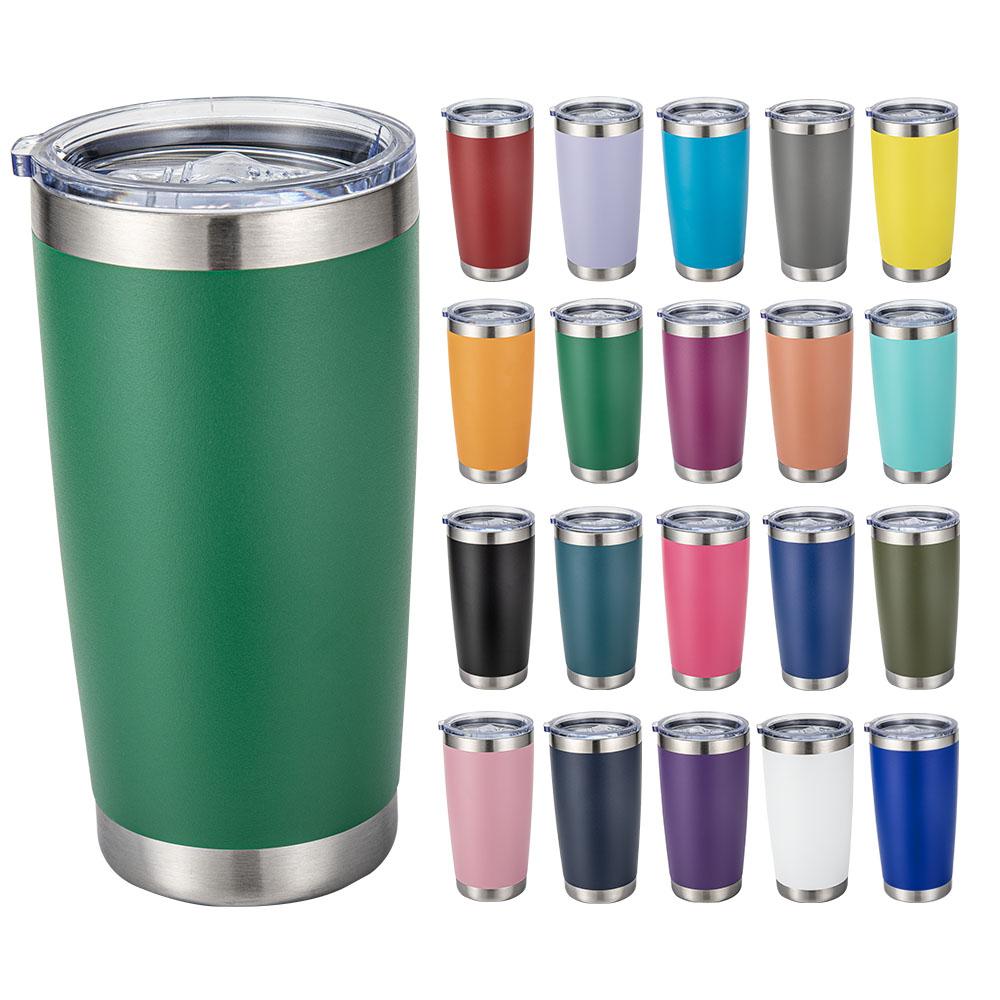 Custom Logo 20 Oz Multi-colored Stainless Steel Vacuum Insulated Tumbler Hot/cold Drink Beer Cup for Travel Coffee Mug