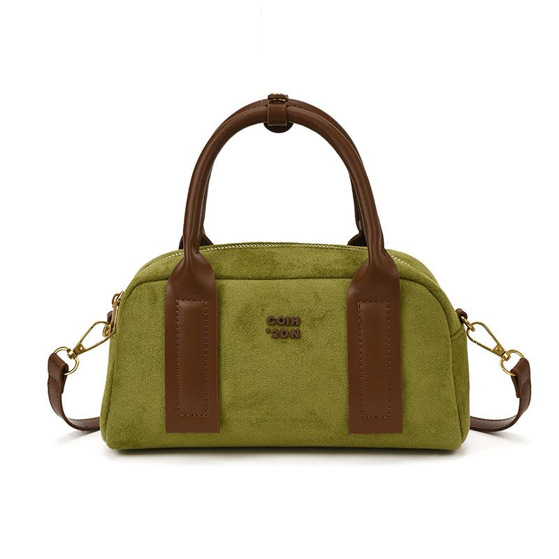 Vintage suede bag women's 2025 new exquisite going out handbag premium commuter shoulder messenger bag