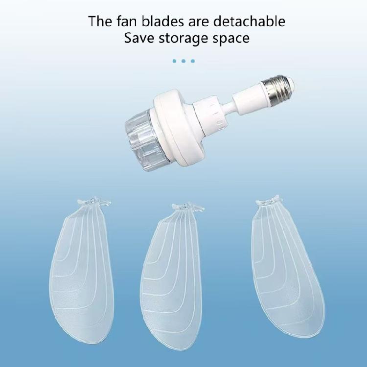 Adjustable Space Saving E27 Socket Fan AC85-265V Quiet Operation 30cm Diameter Adjustable Blade For Dorm Kitchen Indoor