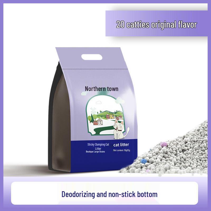 Bentonite Cat Litter, Low Dust, Deodorizing, Large Particle, 10kg/40lb Pack