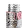 VEVOR Dryer Vent Hose, 203.2MM Insulated Flexible Duct 7.62M Long with 2 Duct Clamps