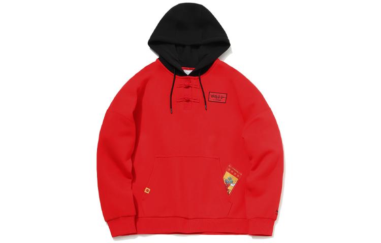 Li Ning Sports Fashion Collection Sweatshirts Women s Vermilion Hooded Moderate Regular AWDR022-2 XXL