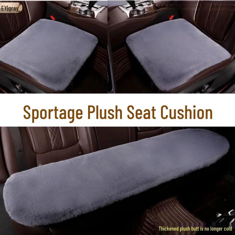 Kia Sportage/Seltos Plüsch Winter Sitzkissen Set - 3-teilige Wollauflage für Wärme