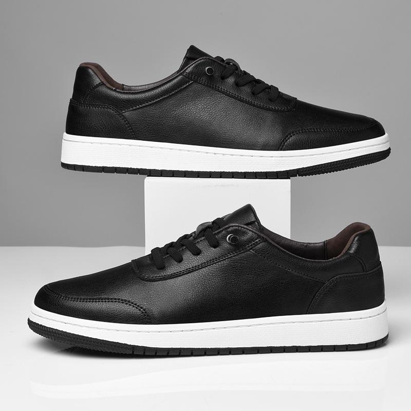 Modischer einfarbiger Herren-Schnürschuh Lässiger Schuh Bequem und atmungsaktiv Sportschuh Outdoor Leicht und rutschfest Flache Schuhe