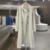 Beige High-End Women's Loose Trench Coat - 2025 Spring/Autumn Fashionable Overcoat