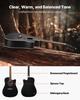 41 in Cutway Acoustic Guitar Beginner Bundle with Gig Bag for Adult Black
