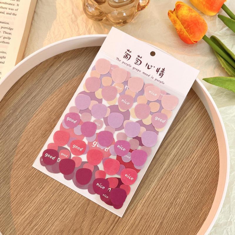 Polka Dot Washi Tape Stickers for Journaling - Small Round Labels