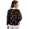 Damska bluza polarowa casual z długim rękawem i okrągłym dekoltem, wygodna, o luźnym kroju, lekka, damska bluza flanelowa