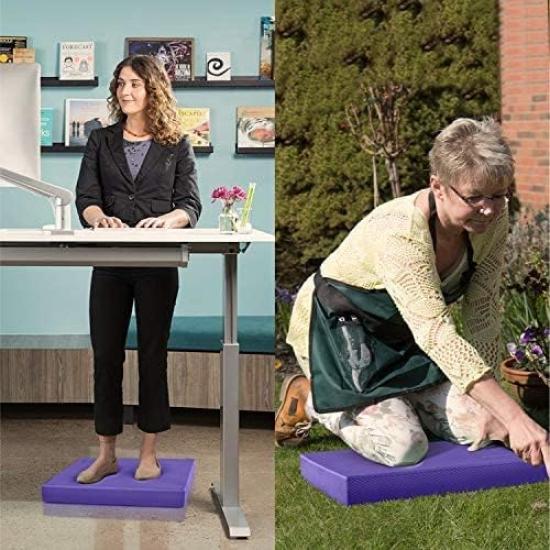 Yes4All Schaumstoff Übungsmatte Extra Importiert von von CAAI Pad/Balance Pad, Lila, Groß, 48x38x5.7cm (17.5x15.5x2.2in) [Offiziell Japan]