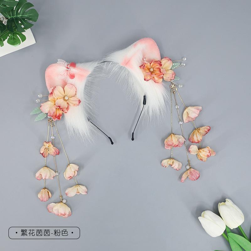 Kitten hair accessories cat ears headgear lolita girl cat ear headband comics cos simulation animal ear headband