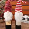 Knitted Santa Bottle Toppers User Friendly Christmas Decoration For Holiday Tabletop Decors And Family Gatherings