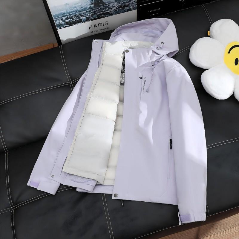 Womens 3-in-1 Winter Outdoor Jacket Removable Down Fleece Liner Windproof Hiking Ski Coat
