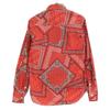 REMIRELIEF Red Bandana Pattern Long Sleeve Shirt Tops S RedUsed