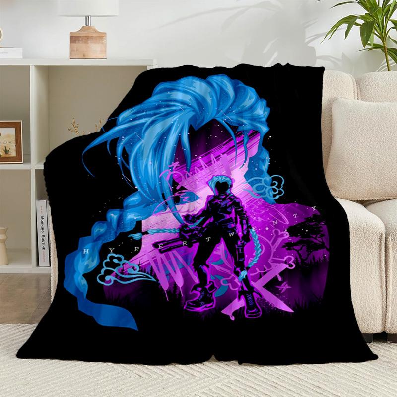 1PC Fantasy Warrior Jing Flannel Blanket Gift, Suitable for Both Men And Women, Soft Ideal for Beds And Sofa, Birthday Or Christmas Gift