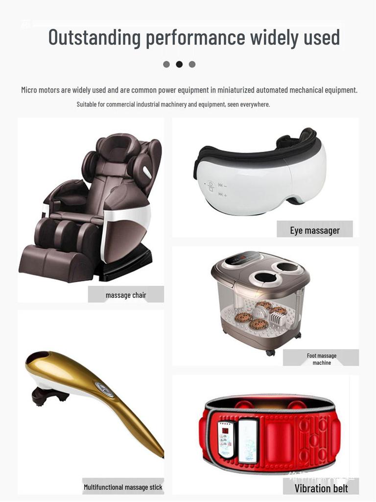 High-Frequency R370 DC Vibration Motor 12V/6V/24V – Miniature Industrial Eccentric Motor