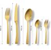 Набор столовых приборов Echtwerk Avelino Gold Edition, 42 шт (EW-BS-0510G)
