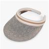 Helen Kaminski Bianca Eclipse Melange Nuga Stripe Visor Sun Cap Hat50265