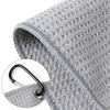 Balls Hands High Water Absorption Cleaning Towels With Carabiner Hook Golf Towel Cleans Clubs