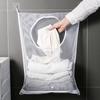 Wall-Mounted Bathroom Laundry Storage Bag for Clothes and Socks
