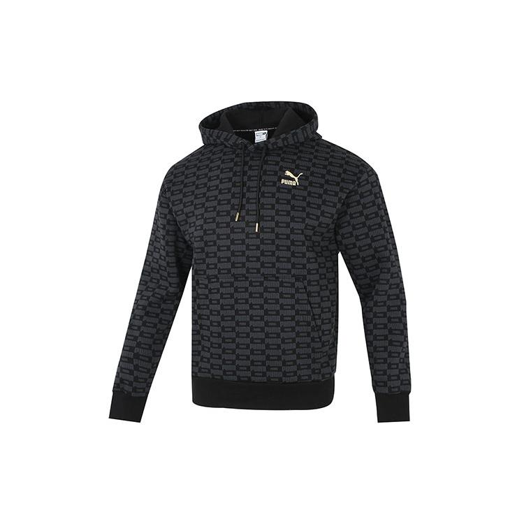 PUMA Sweatshirts Men's Black Hooded Moderate Regular 534409-01