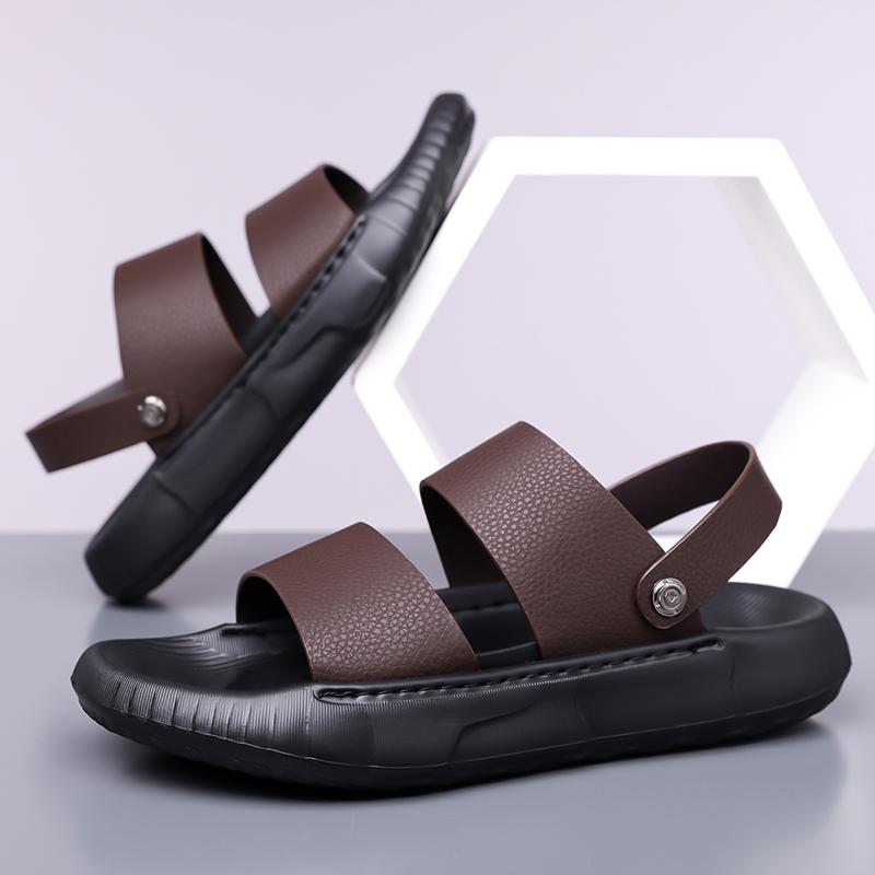 Fashion Thick Soled Casual Sandals for Men Summer Slippers New Soft Soled Beach Shoes Outdoor Dual-use Sandaly Male Wading Aqua Shoes