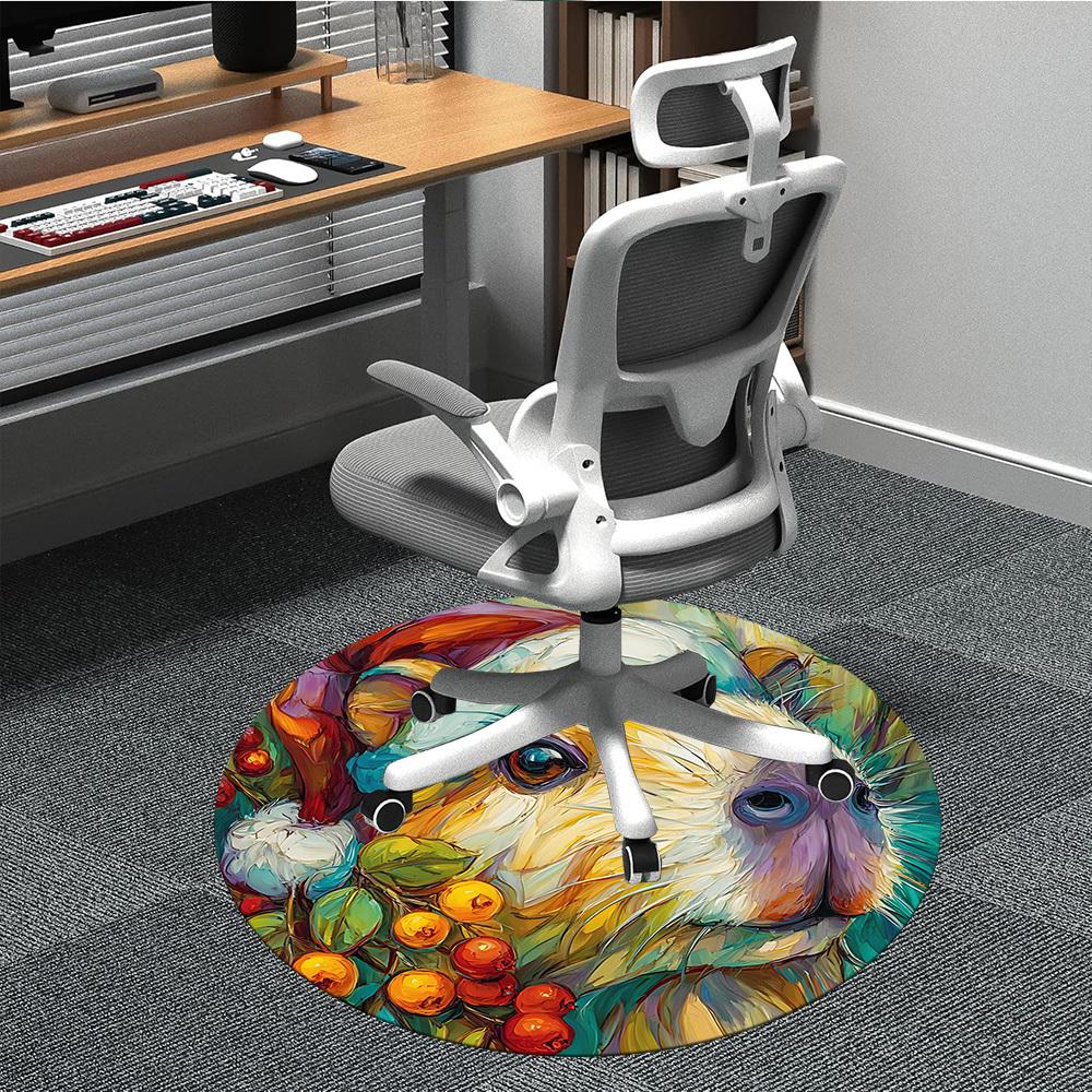 

1pc Capybara Berries Carpet for Office, Non-slip, Soft and Durable Office Rug, Perfect for Office yy260128084 80cm by 80cm