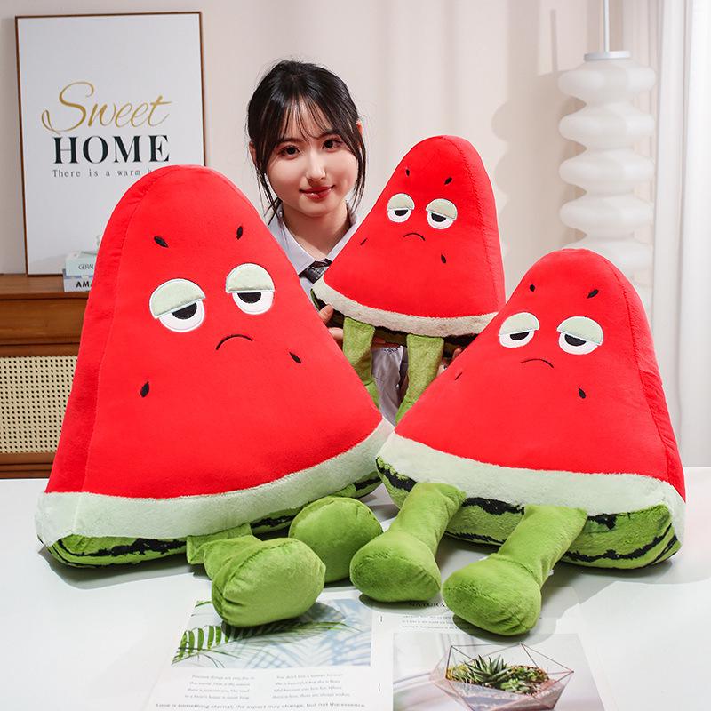Cute Watermelon Plush Pillow - Home, Car, Sofa, or Dorm Backrest for Women's Comfort