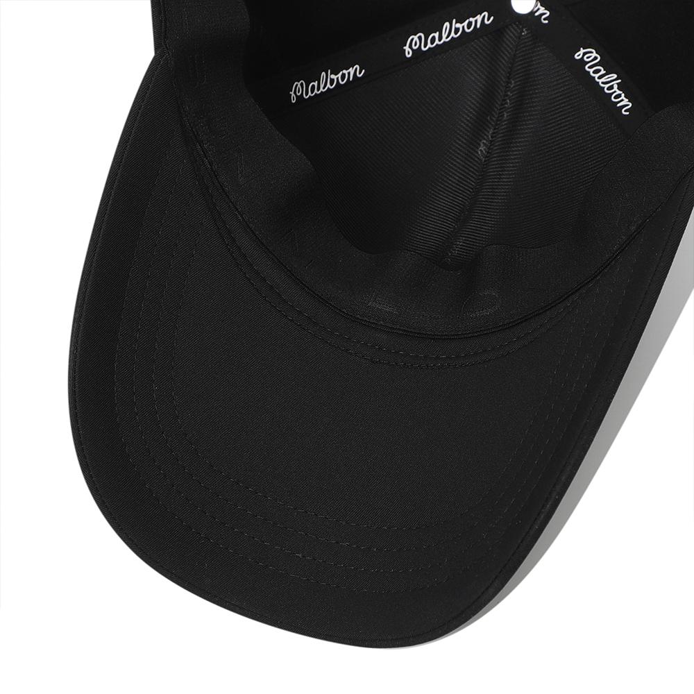 MALBON GOLF Performance Stretch Sunglasses Holder Cap Black