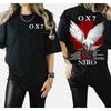 Summer Fashion Men's and Women's T-Shirt OX7 Letter 3D Printed Oversize Short Sleeve Tops Kids Casual Loose Outdoor Clothing