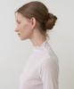 BIBYSEOB Mock Neck See-Through Turtleneck Ivory [T61]