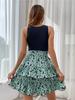 Summer New Women Sleeveless Printed Backless Dress Ready