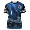 Tfashion Wal Grafik T-Shirt Herren Lässig 3D Meeres Tier Gedruckt Kurzarm T-Shirt Y2k Hip Hop Damen Kinder Kleidung Oberteile