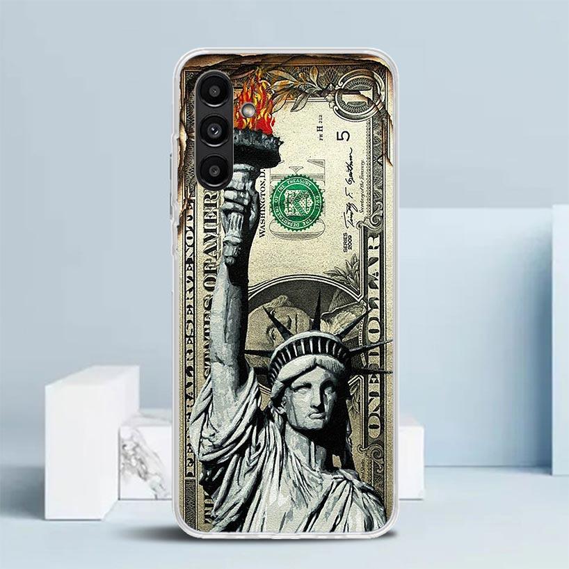 Banknote Dollar Cash Money Phone Case For Samsung Galaxy A17 A37 A57 A16 A15 A14 A13 A56 A55 A54 A53 A36 A35 A34 A33 A26 A25 A24
