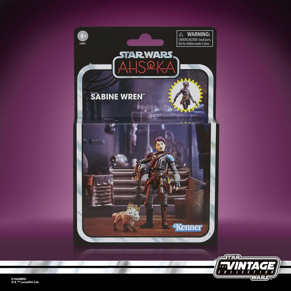 Star Wars Vintage Collection Sabine Renren, Star Wars: Ahsoka Deluxe Collectible 3.75" Figure