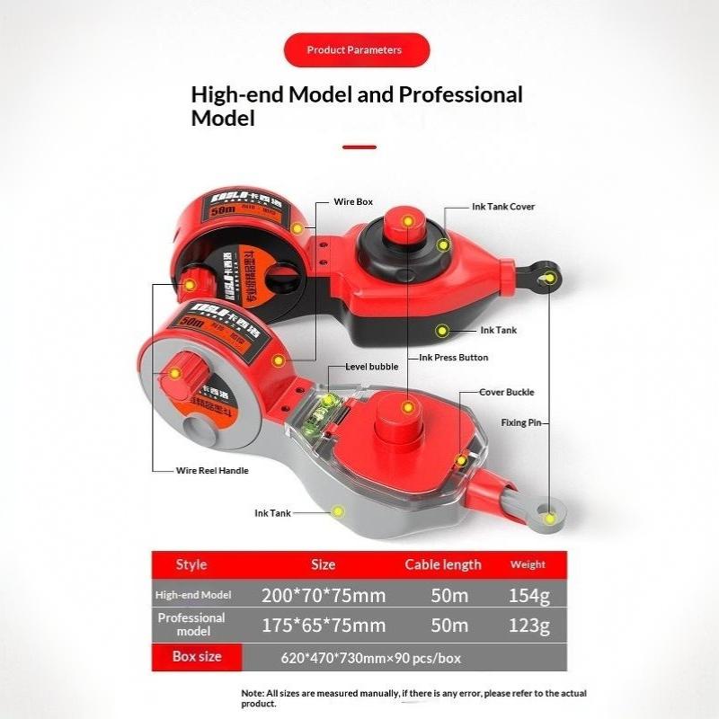 Manual/Automatic Line Marker For Carpentry Leakproof Inks Sealing Technology Woodworking Scribing Tool