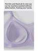 Adjustable Gathered Support Wireless Bra with Soft Jelly Strips