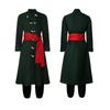 Roronoa Zoro Cosplay Anime Costume Uniform Green Coat Belt Pants Head Scarf Zoro Wig Uniforms Halloween Men Convention Clothes