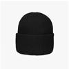 Acne Studio C40270 Black Face Logo Small Patch Beanie