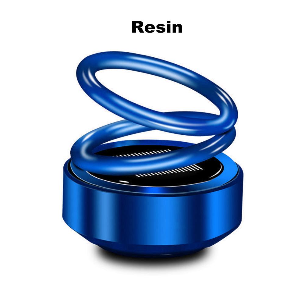 Automobilový solární rotační aromaterapeutický osvěžovač vzduchu s dvojitým kroužkem, difuzor pro interiérové ​​doplňky pro dekoraci domu v autě