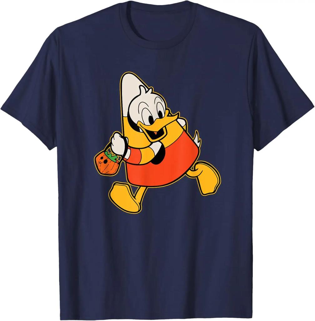 Hot Fashion Donald Duck Candy Corn Costume Spooky Cute Halloween T-Shirt S-4XL Four Seasons Gift Unisex