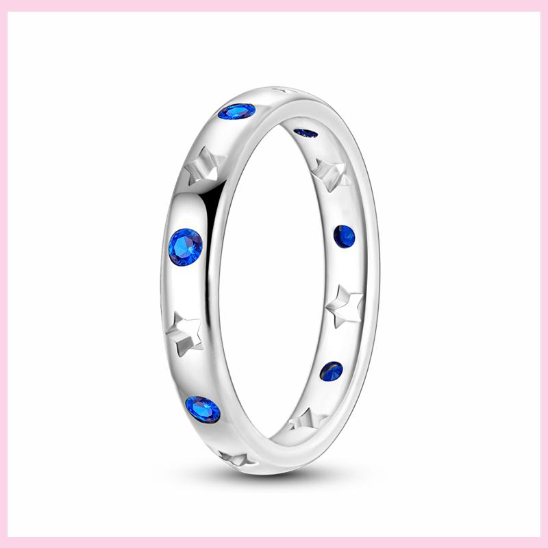NEW Fashion 925 Silver Simple Infinity Finger Ring For Women Sparkling Twisted Stackable Rings Popular Anillo Engagement Jewelry