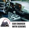 Car Charger Dual USB Ports Fast Charging 3100mA Car Charger Splitter with Screw Bag Portable Expand Power Adapter